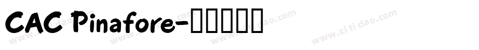 CAC Pinafore字体转换